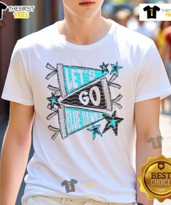 Nice Let's Go Blue Hawk T-Shirt featuring a vibrant blue design, perfect for fans and casual wear.