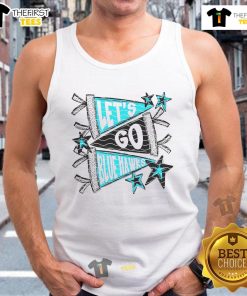 Nice Let's Go Blue Hawk Tank Top featuring vibrant blue design, perfect for casual wear and sports enthusiasts.