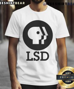 Nice LSD Feels So Good logo t-shirt featuring vibrant colors and playful design, perfect for psychedelic art lovers.
