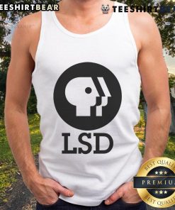 Nice LSD Feels So Good logo tank top featuring vibrant colors and a stylish design for psychedelic fashion enthusiasts.