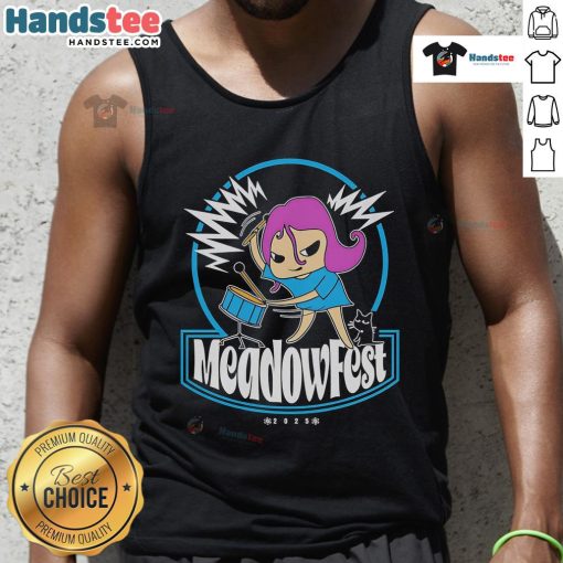 Nice MeadowFest 2025 tank top featuring vibrant colors and festival-themed graphics perfect for summer events.