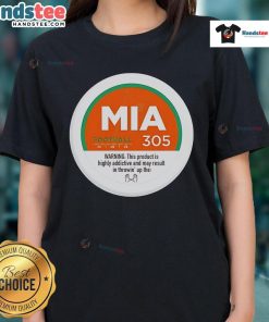 Nice MIA Football 305 GMS Ladies Tee in vibrant colors, perfect for sports fans and casual wear.