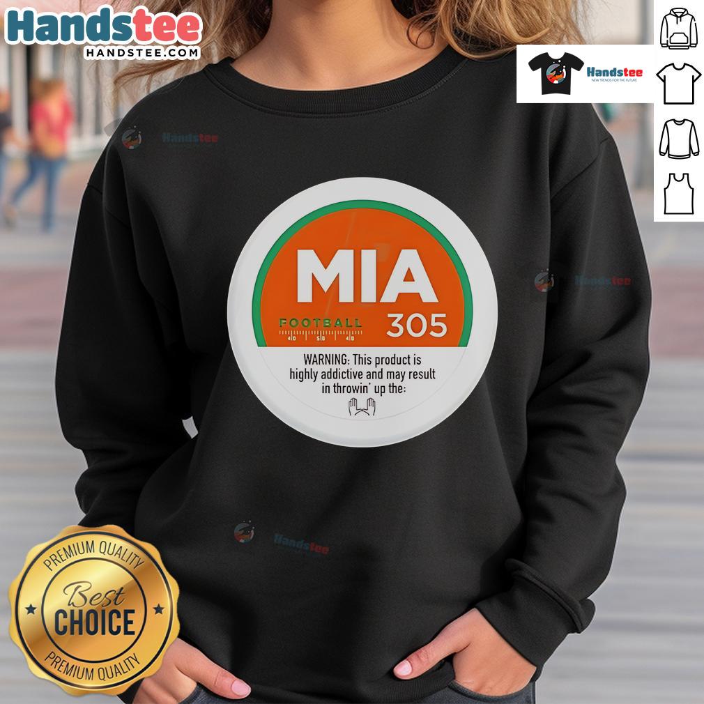 Nice Mia Football 305 Gms Sweatshirt Nice MIA Football 305 GMS Sweatshirt in vibrant colors, perfect for fans and casual wear.