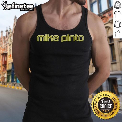 Stylish Nice Mike Pinto logo tank top featuring a vibrant design, perfect for summer fashion and casual wear.