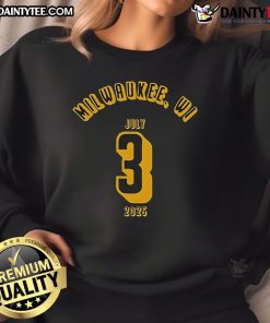 Stylish Nice Milwaukee BMO Harris Pavilion 2025 sweatshirt featuring vibrant colors and a comfortable fit.