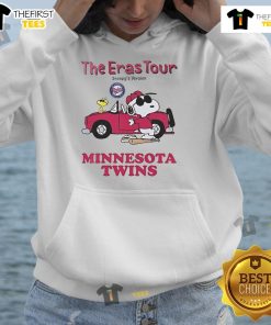 Nice Minnesota Twins The Eras Tour Snoopy hoodie featuring vibrant graphics, perfect for fans and collectors.