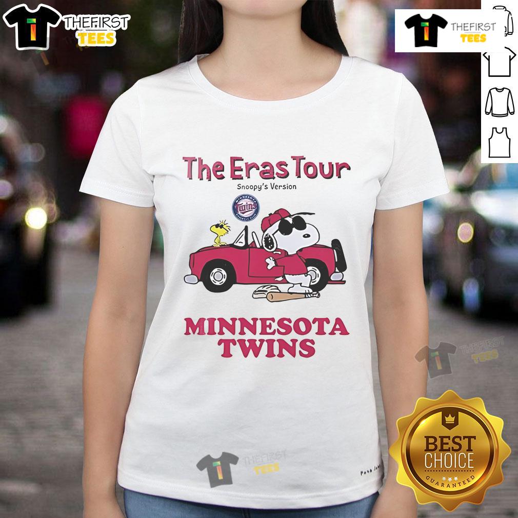 Nice Minnesota Twins The Eras Tour Snoopy Ladies Tee Nice Minnesota Twins The Eras Tour Snoopy ladies tee featuring vibrant graphics and a stylish fit for fans.