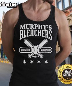 Nice Murphy's Bleachers tank top featuring Wrigley Field in Chicago, perfect for baseball fans and summer outings.
