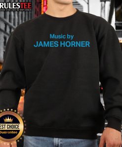 Cozy Nice Music by James Horner sweatshirt featuring a stylish design, perfect for fans of the iconic composer.