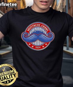 Nice Mustache Crawl 2024 T-Shirt featuring a fun design for mustache lovers and event participants.