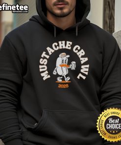 Person wearing a hotdog hoodie at the Nice Mustache Crawl 2025, showcasing fun fashion and quirky style.