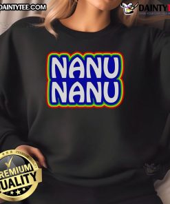 Cozy Nice Nanu Nanu Sweatshirt in vibrant colors, perfect for casual wear and expressing fun, quirky style.