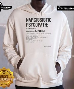 Stylish Bassem Youssef hoodie featuring 'Nice Narcissistic Psychopath' design, perfect for fans of humor and psychology.