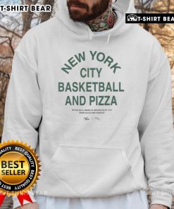 Enjoy basketball and pizza in Brooklyn, NY at Nice New York City with a hoodie for a perfect day out.