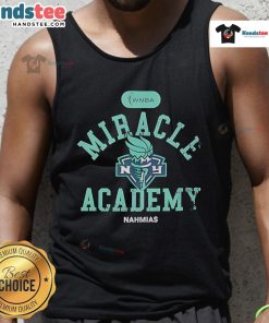 Nice New York Liberty Miracle Academy NBA Collection tank top showcasing vibrant team colors and stylish design.