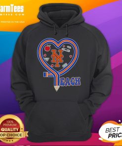 Nice New York Mets Teach Love Teaching Hoodie featuring vibrant Mets colors and a motivational teaching design.