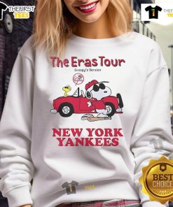 Nice New York Yankees The Eras Tour Snoopy sweatshirt featuring a stylish design perfect for fans and casual wear.