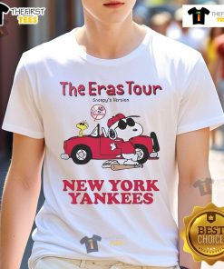 Alt Text: Nice New York Yankees The Eras Tour Snoopy T-Shirt featuring vintage baseball graphics and a playful Snoopy design.
