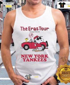 Stylish Nice New York Yankees The Eras Tour Snoopy tank top featuring vibrant graphics and a comfortable fit.