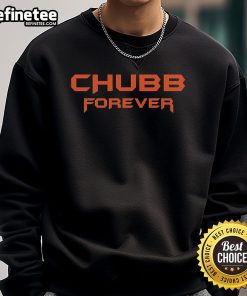 Alt Text: Nick Chubb Forever Cleveland Browns sweatshirt featuring team colors and logo, perfect for fans and game day.