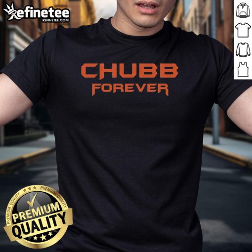 Alt Text: Nice Nick Chubb Forever Cleveland Browns T-Shirt featuring bold graphics and team colors for dedicated fans.