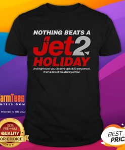 Alt Text: Nice Nothing Beats A Jet2 Holiday T-Shirt featuring vibrant design, perfect for summer travel enthusiasts.