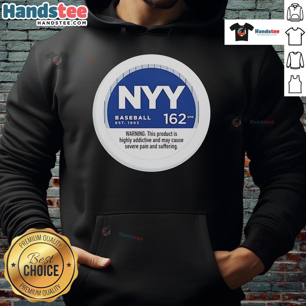 Nice Nyy Baseball 162 Gms Hoodie Nice NYY Baseball 162 GMS Hoodie in navy blue, featuring the New York Yankees logo and stylish design.