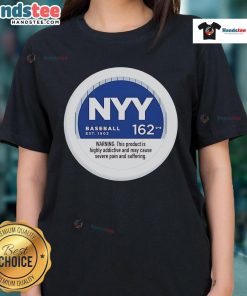Nice NYY Baseball 162 GMS Ladies Tee featuring a stylish Yankees design perfect for female fans.