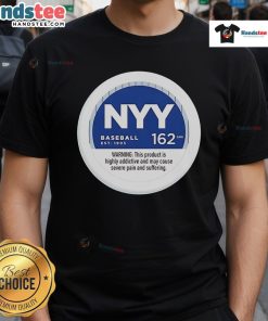 Nice Nyy Baseball 162 Gms T-Shirt featuring a stylish design, perfect for baseball fans and casual wear.
