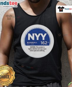 Nice NYY Baseball 162 GMS tank top featuring a stylish design for fans of New York Yankees baseball apparel.