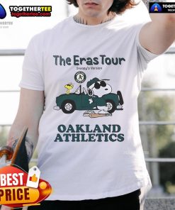 Nice Oakland Athletics The Eras Tour Snoopy T-Shirt featuring a vibrant graphic design and classic fit for fans.