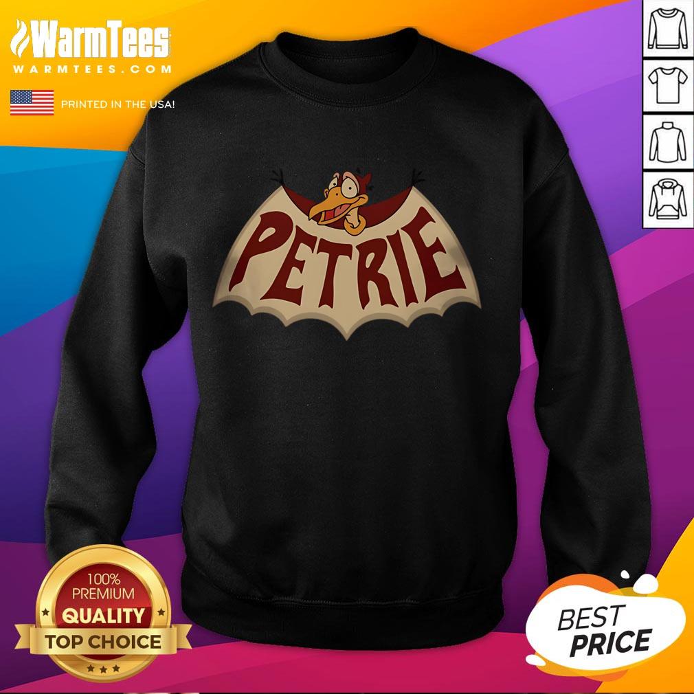 Nice Petrie The Land Before Time Sweatshirt Cozy Nice Petrie The Land Before Time sweatshirt featuring vibrant cartoon graphics of Petrie the Pteranodon.