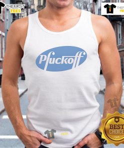 Alt Text: Nice Pfuckoff logo parody tank top featuring a humorous design perfect for casual wear and unique fashion statements.
