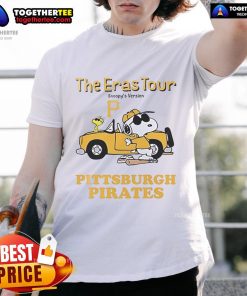 Alt Text: Pittsburgh Pirates The Eras Tour Snoopy T-Shirt featuring vintage design and vibrant colors, perfect for fans.