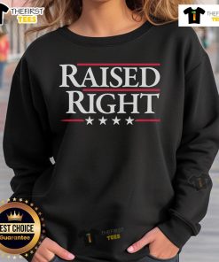 Nice Raised Right Sweatshirt in soft fabric, featuring a stylish design perfect for casual wear and everyday comfort.