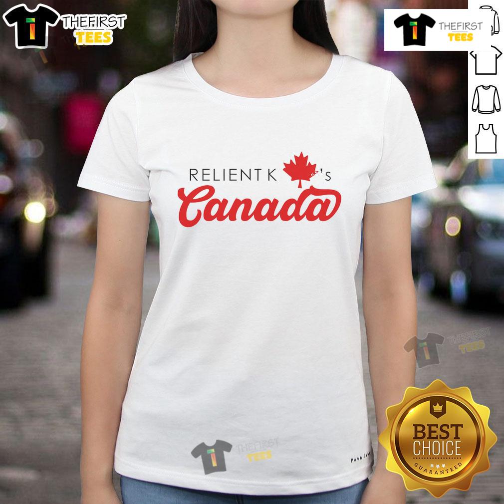 Nice Relient K A'S Canada Ladies Tee Nice Relient K Canada Ladies Tee showcasing a stylish design perfect for fans of the band and Canadian pride.