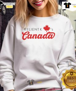 Nice Relient K Canada sweatshirt featuring a colorful design, perfect for fans of the band and stylish casual wear.