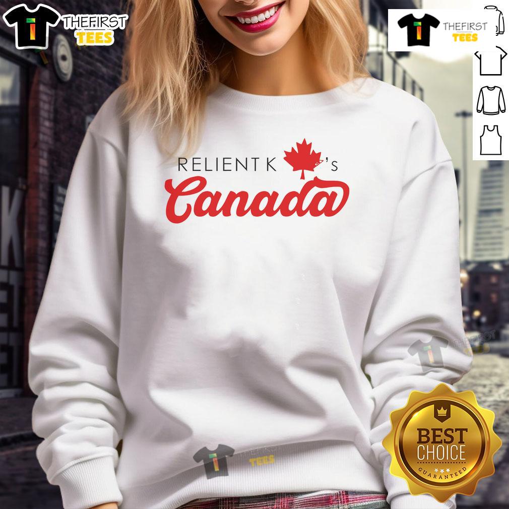 Nice Relient K A'S Canada Sweatshirt Nice Relient K Canada sweatshirt featuring a colorful design, perfect for fans of the band and stylish casual wear.