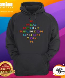 Full-color Nice Reunion hoodie featuring vibrant design, perfect for casual wear and showcasing your unique style.