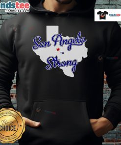 Nice San Angelo Strong Texas Hoodie featuring a vibrant design and cozy fit, perfect for showing Texas pride.