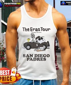 Nice San Diego Padres The Eras Tour Snoopy tank top featuring vibrant graphics and a stylish design for fans.