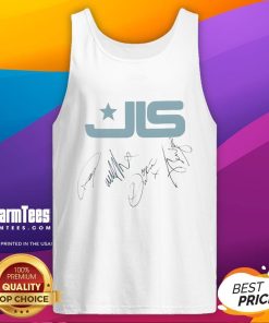 Stylish Nice Signed JLS Signature Logo Tank Top featuring a bold logo design perfect for casual wear.