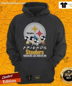 Alt Text: Nice Snoopy and The Peanuts Pittsburgh Steelers Friends Forever hoodie featuring a fun design for fans.