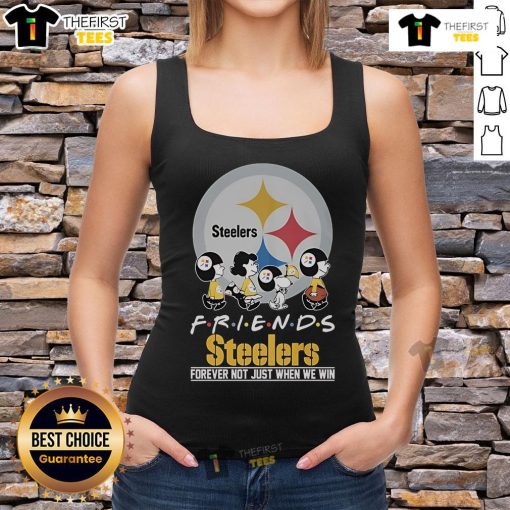 Nice Snoopy and The Peanuts Pittsburgh Steelers Friends Forever tank top celebrating team spirit, not just for wins.