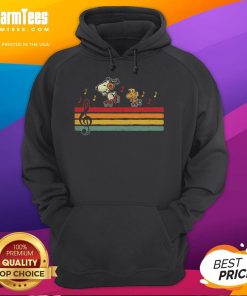 Retro Snoopy and Woodstock hoodie featuring vibrant colors and cool design, perfect for casual wear.