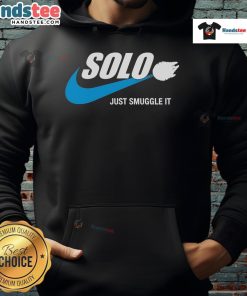 Nice Solo Just Smuggle It Hoodie in black, featuring a stylish design perfect for casual wear and street fashion.
