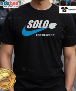 Nice Solo Just Smuggle It T-Shirt featuring a bold graphic design, perfect for fans of Star Wars and unique casual wear.