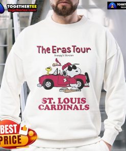 Alt Text: Cozy Nice St. Louis Cardinals The Eras Tour Snoopy Sweatshirt featuring vibrant graphics and soft fabric.