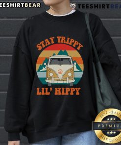 Trendy Nice Stay Trippy Lil Hippy sweatshirt in vibrant colors, perfect for casual wear and expressing unique style.