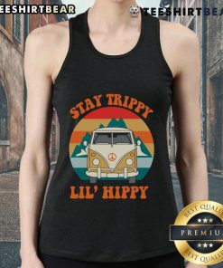 Trippy Lil Hippy tank top design showcasing vibrant colors and a relaxed fit, perfect for summer wear.